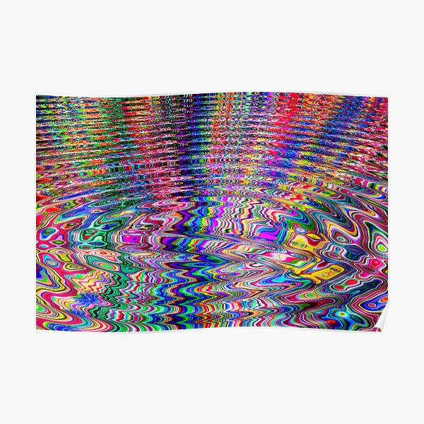 Bright Stripes Whirlpool Poster