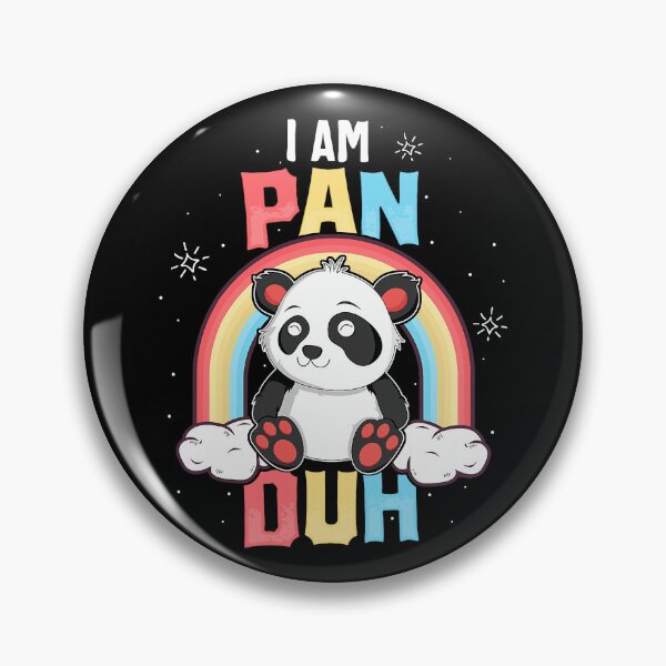 Item preview, I'm Pan Duh Panda Pansexual Pride Rainbow LGBT Gift designed and sold by GardNewerd.