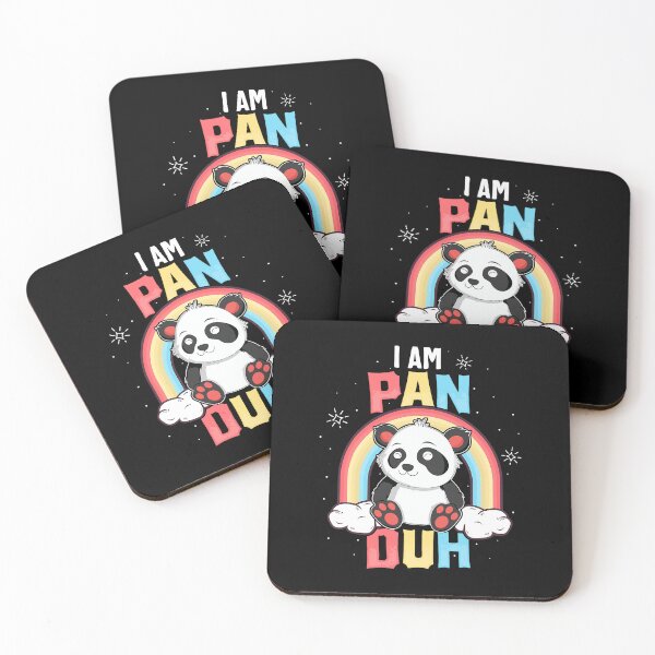 Item preview, I'm Pan Duh Panda Pansexual Pride Rainbow LGBT Gift designed and sold by GardNewerd.