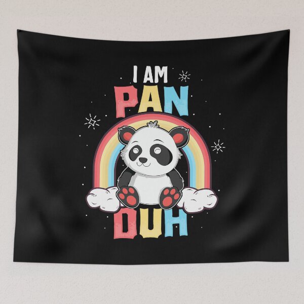 Item preview, I'm Pan Duh Panda Pansexual Pride Rainbow LGBT Gift designed and sold by GardNewerd.