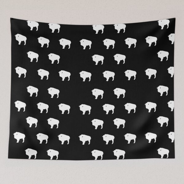 Item preview, White Bison Pattern designed and sold by YouAreHereArt.