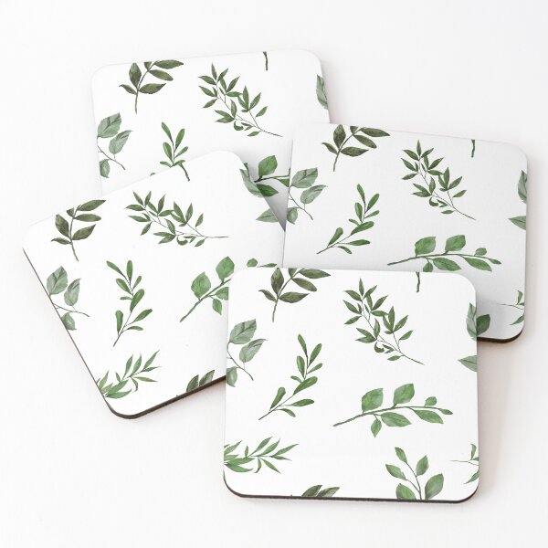 Item preview, Green Watercolor Leaves designed and sold by MixinMadness.