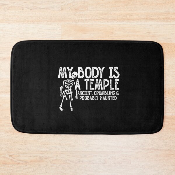 Item preview, My Body Is A Temple Ancient, Crumbling & Probably Haunted T-Shirt designed and sold by Ortega-Blue.