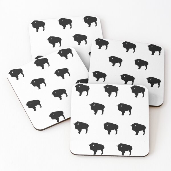 Item preview, Black Bison Pattern designed and sold by YouAreHereArt.