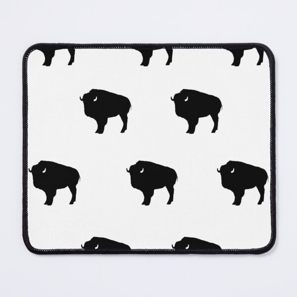 Item preview, Black Bison Pattern designed and sold by YouAreHereArt.
