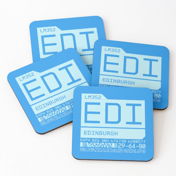 Item preview, Luggage Tag C - EDI Edinburgh Scotland designed and sold by VoodooCircus.