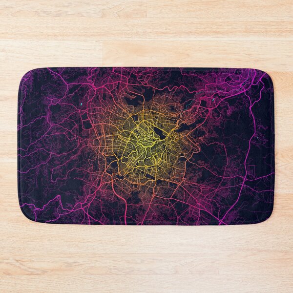 Item preview, Amman City Map of Jordan - Neon designed and sold by deMAP.