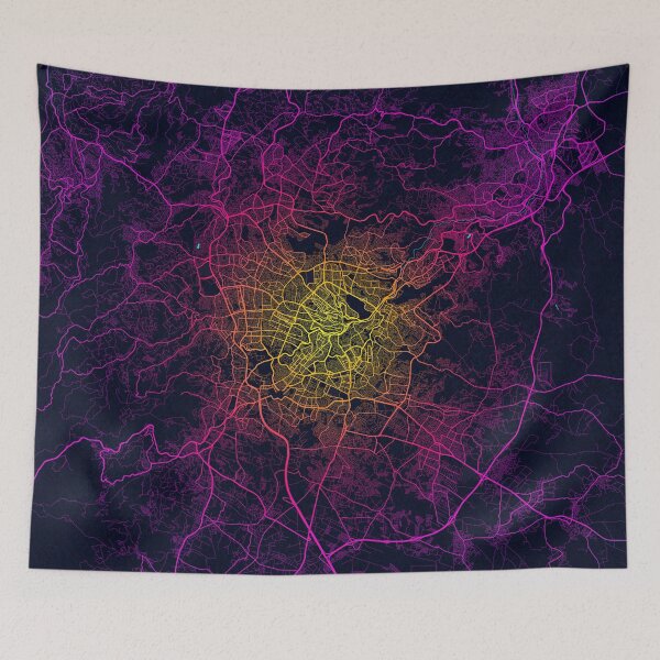 Item preview, Amman City Map of Jordan - Neon designed and sold by deMAP.