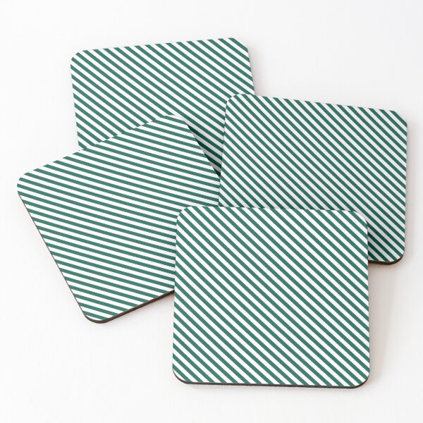 Item preview, Celebration Town Dark Green and Front Porch White Medium Candy Stripes designed and sold by CelebrationTown.