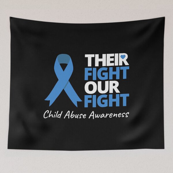 Item preview, Their Fight Our Fight Child Abuse Awareness Blue Ribbon designed and sold by HaaChris-Artis.
