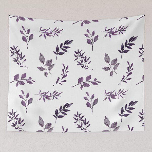 Item preview, Purple Watercolor Leaves designed and sold by MixinMadness.