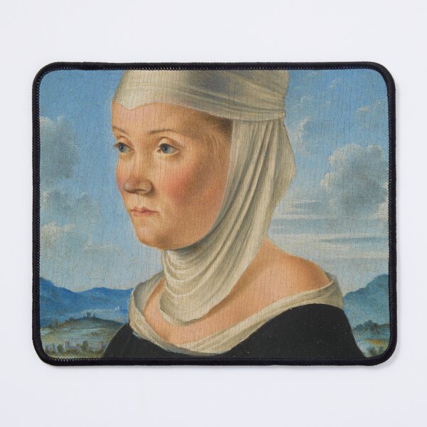 Item preview, Portrait of a Woman, Possibly a Nun of San Secondo; (verso) Scene in Grisaille  (1485–95) Jacometto Veneziano designed and sold by unsung.art [].