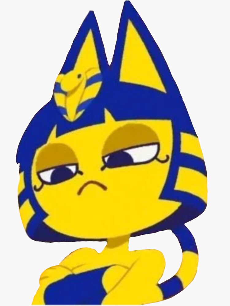 "Ankha Tiktok Sticker" Sticker For Sale By MafaldawKleinz | Redbubble