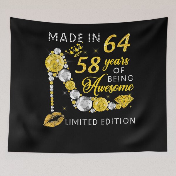 Item preview, Made In 1964 58 Years Of Being Awesome Limited Edition designed and sold by GouwensRick.