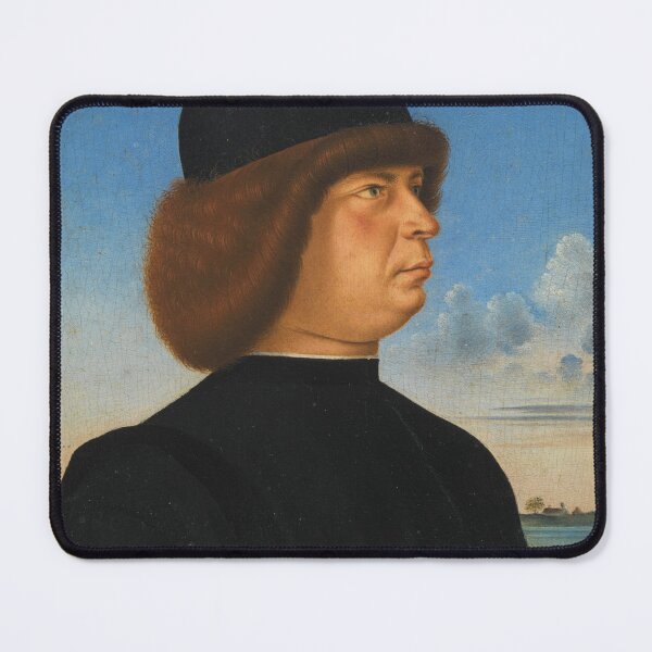 Item preview, Portrait of Alvise Contarini(?); (verso) A Tethered Roebuck (1485-95) Jacometto Veneziano designed and sold by unsung.art [].