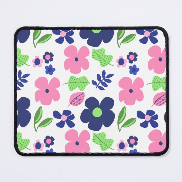 Item preview, Funky Florals - Pink & Navy designed and sold by artylulu.