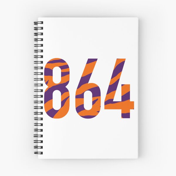 Item preview, 864 area code orange purple tiger print  designed and sold by emilees.