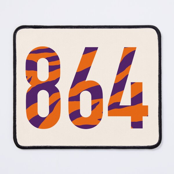 Item preview, 864 area code orange purple tiger print  designed and sold by emilees.