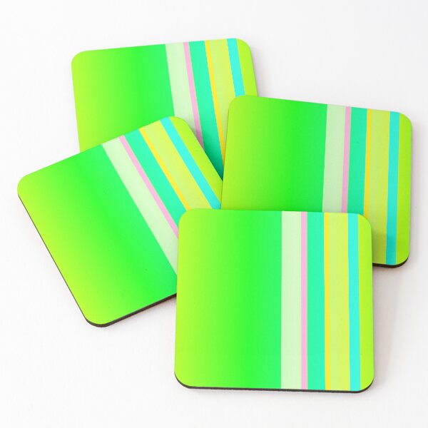 Item preview, Green vertical striped | Lime green color combination designed and sold by lausn.