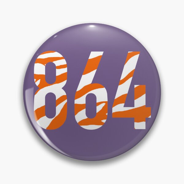 Item preview, 864 area code orange white tiger print  designed and sold by emilees.