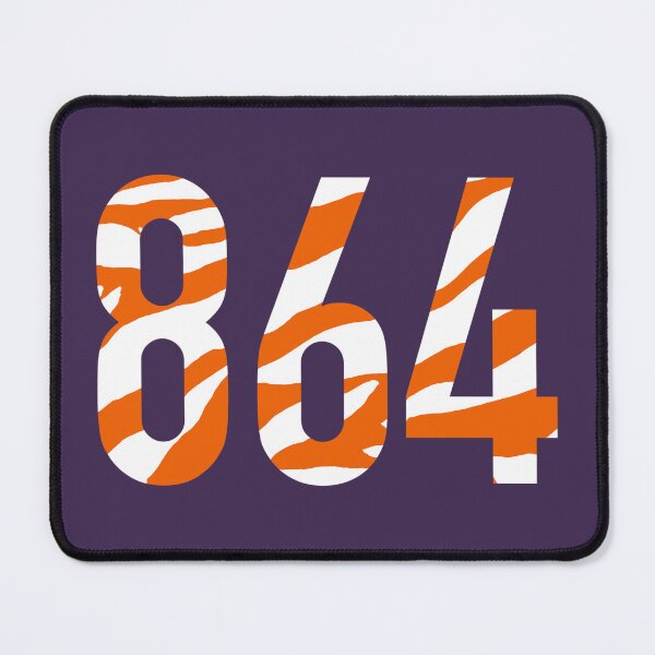 Item preview, 864 area code orange white tiger print  designed and sold by emilees.