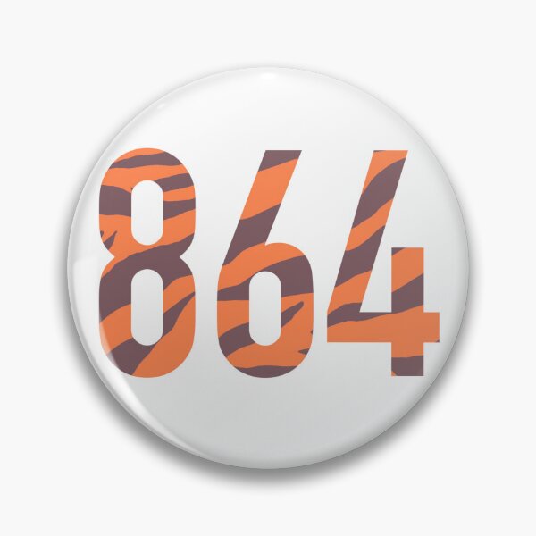 Item preview, 864 area code faded orange tiger print  designed and sold by emilees.
