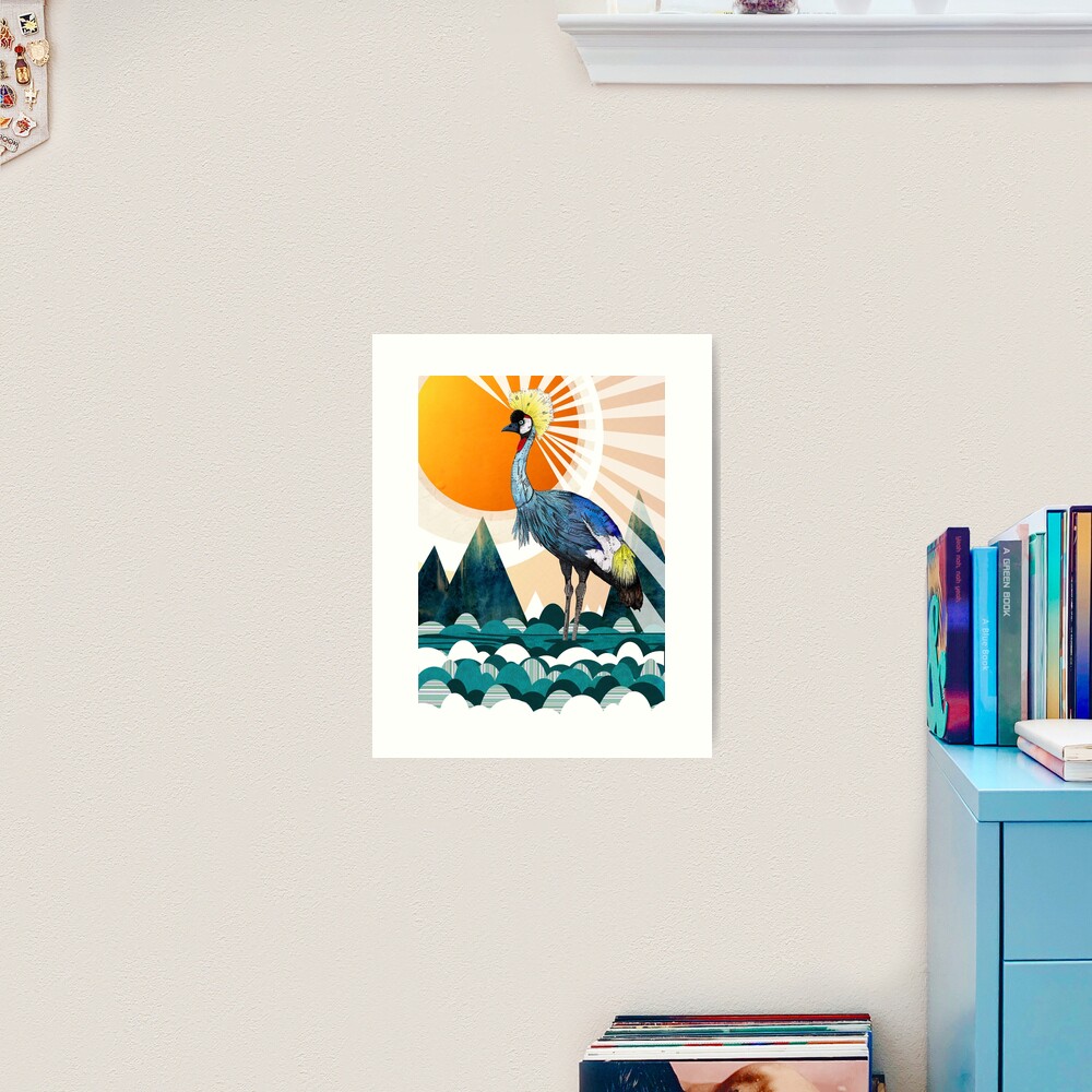 Crowned Crane Art Print