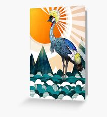 Crowned Crane Greeting Card