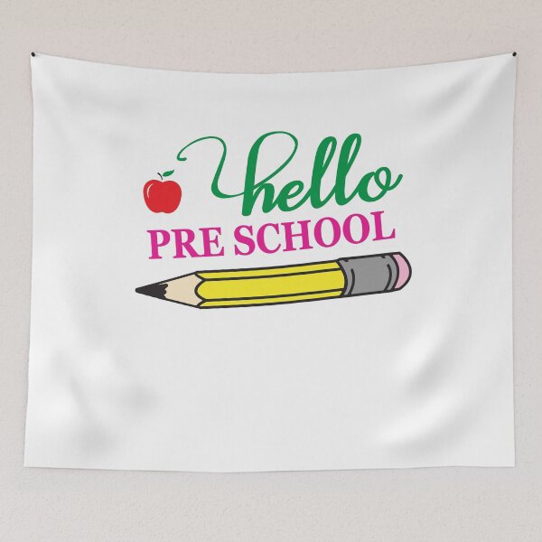 Item preview, Hello Pre School As Back to School For Team Pre School designed and sold by manzee.