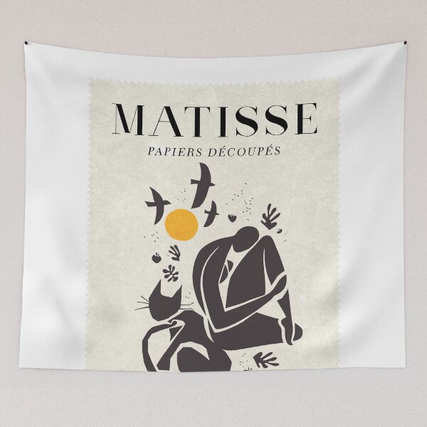 Item preview, Matisse Cat Artwork designed and sold by SurfolioPrints.