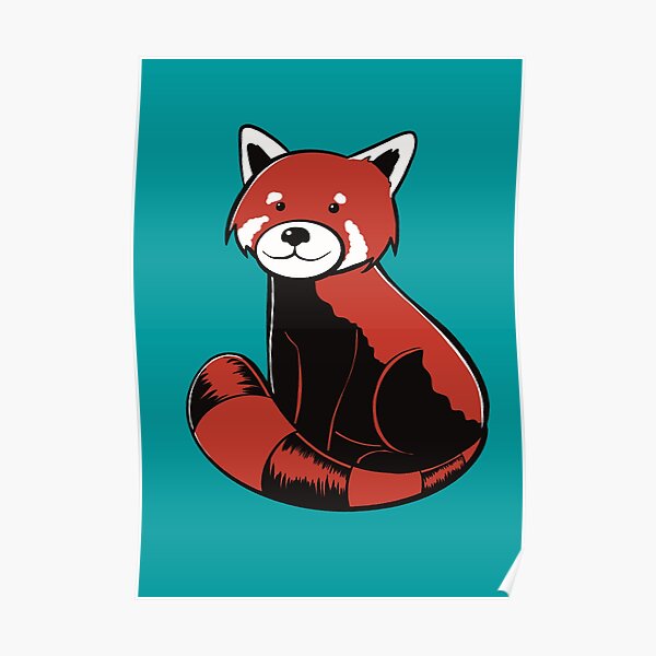 Red Panda Poster For Sale By Ashmondale Redbubble