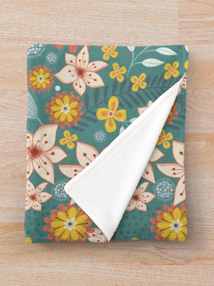 Alternate view of Vintage Feelings - Gray Throw Blanket