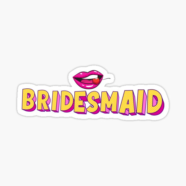 team Bride Pop Modern art Sticker for Sale by fireforge182