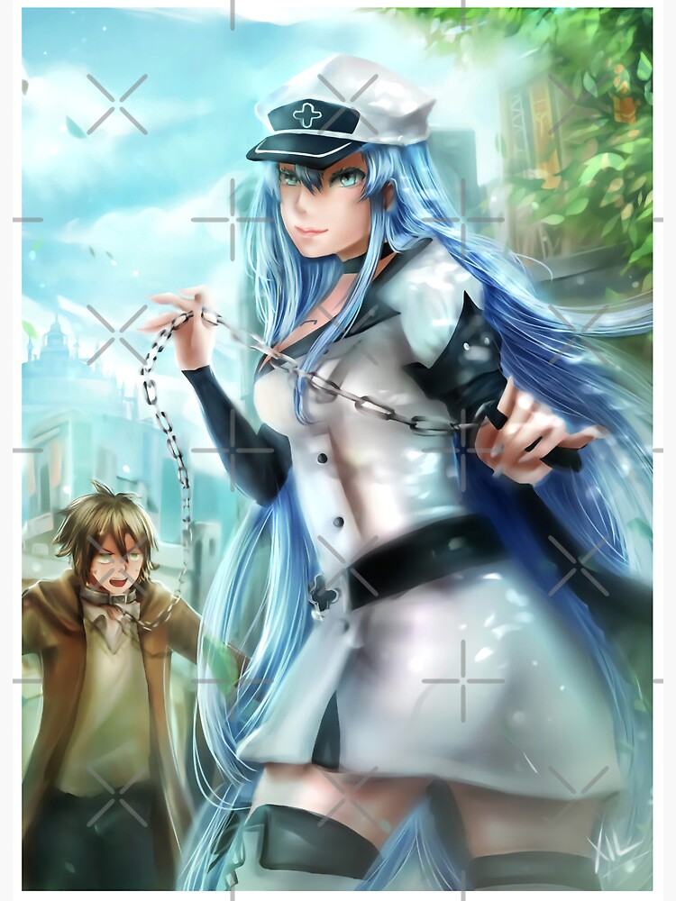 Esdeath Akame Ga Kill Anime Girl Gift | Art Board Print