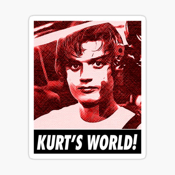 Kurtsworld96 greyscale Sticker for Sale by microwavedman