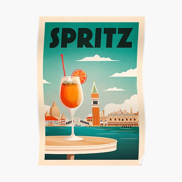 Vintage Aperol Sprits Venice Poster