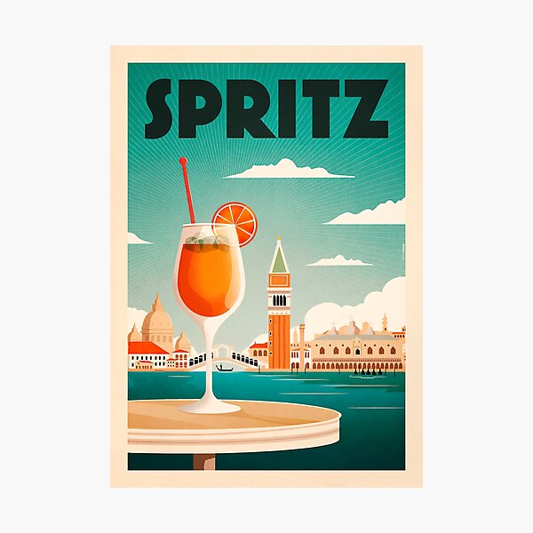 Vintage Aperol Sprits Venice Photographic Print