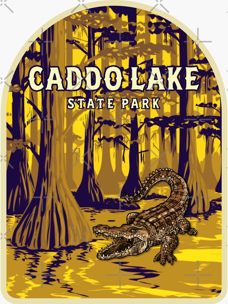 "Caddo Lake Alligator, Texas" Sticker for Sale by positivpea Redbubble