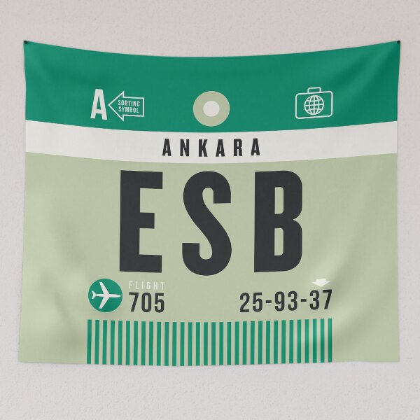 Item preview, Luggage Tag A - ESB Ankara Turkey designed and sold by VoodooCircus.