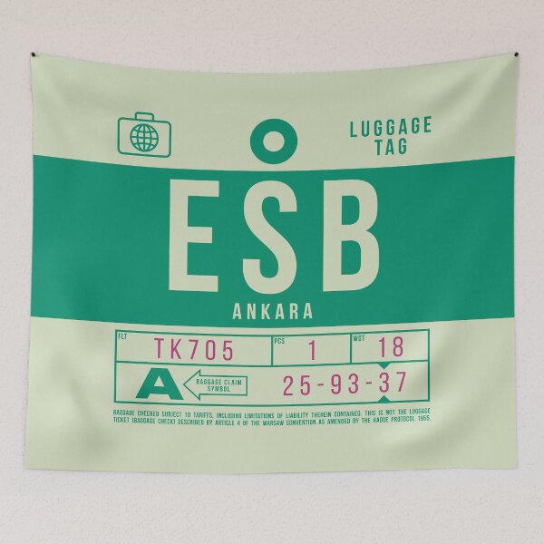 Item preview, Luggage Tag B - ESB Ankara Turkey designed and sold by VoodooCircus.