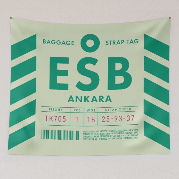 Item preview, Luggage Tag D - ESB Ankara Turkey designed and sold by VoodooCircus.