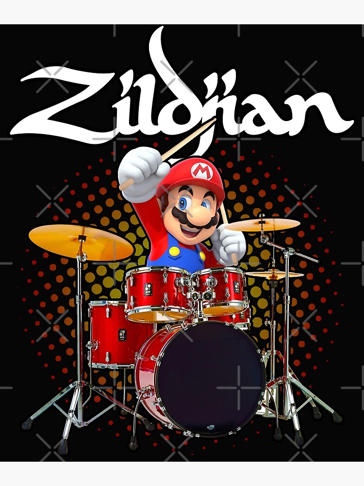 "SM DRUMMER ZILDJIAN CYMBALS" Poster for Sale by TEEjDESIGN Redbubble
