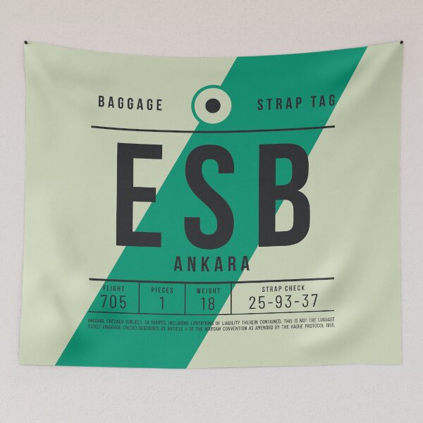 Item preview, Luggage Tag E - ESB Ankara Turkey designed and sold by VoodooCircus.