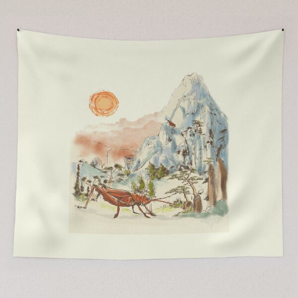 Item preview, Giant Bugs in Art History - Chinese scroll designed and sold by Cori Redford.