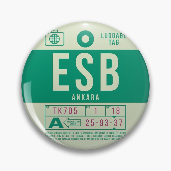 Item preview, Luggage Tag B - ESB Ankara Turkey designed and sold by VoodooCircus.