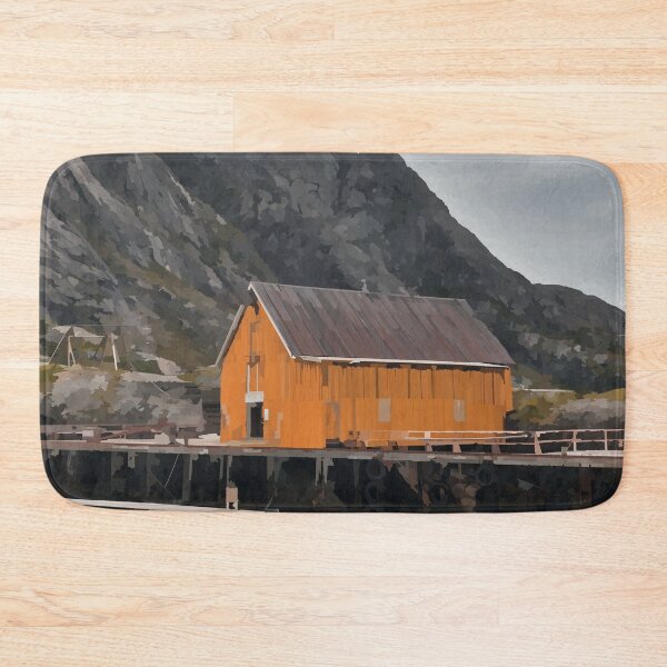 Item preview, Norwegian Fisherman's Hut at Lofoten Islands - Watercolour Style designed and sold by WWWC2288.