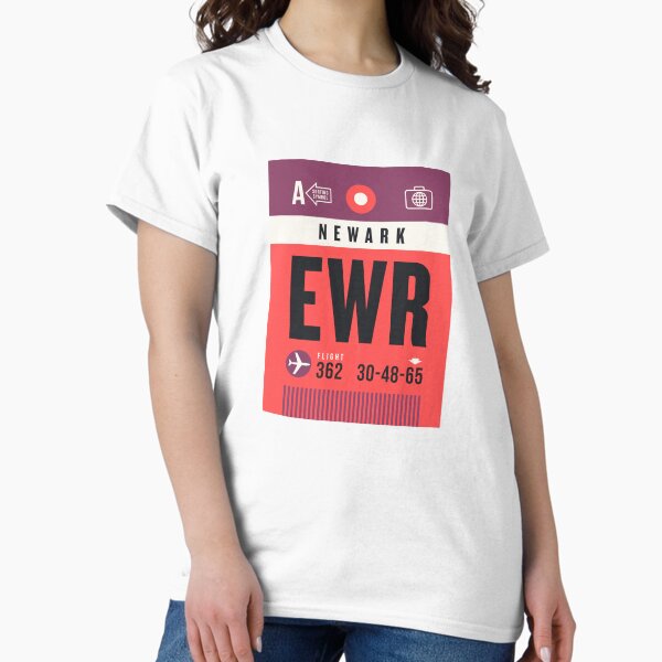 Luggage Tag A - EWR Newark USA Classic T-Shirt