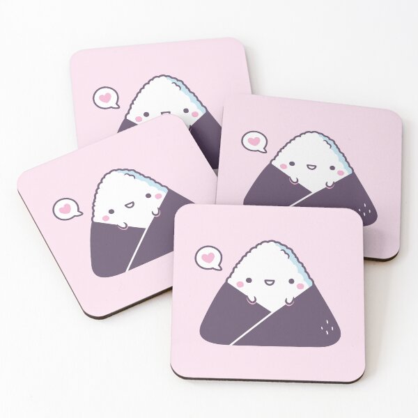 Item preview, Cute Happy Onigiri Japanese Rice Ball designed and sold by rustydoodle.