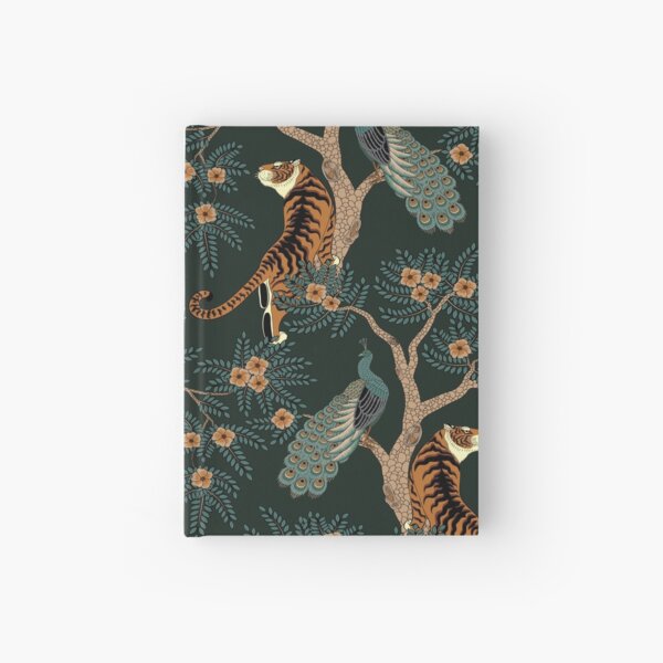 Item preview, Vintage tiger and peacock in the jungle designed and sold by Love-arttt.