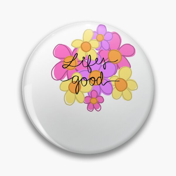 Item preview, Life’s Good Flower Sticker designed and sold by emilyvanhouten-.